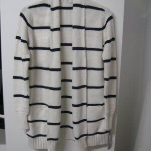 Athleta Highlands Wrap Cardigan Striped Open Front Size M